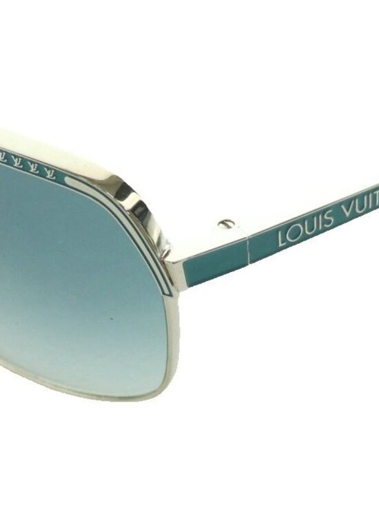 Louis Vuitton Attitude Sunglasses LV Logo Double Bridge 62 14 Silver Color main image 4